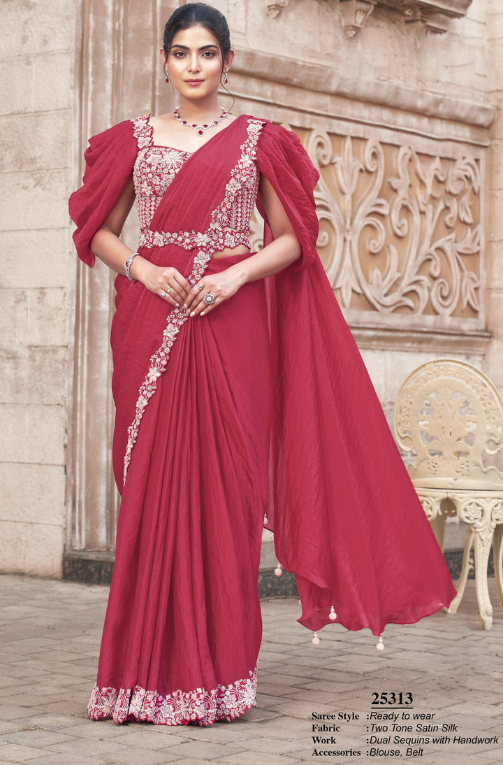 club day partywear designer one minute saree