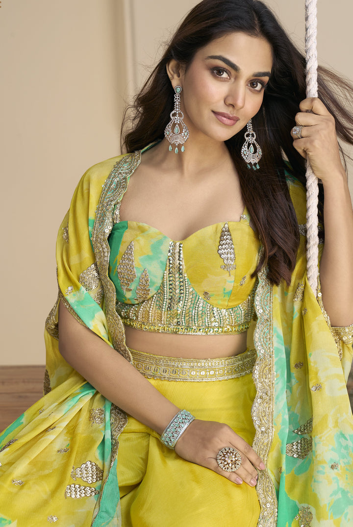 haldi function festive fusion dress