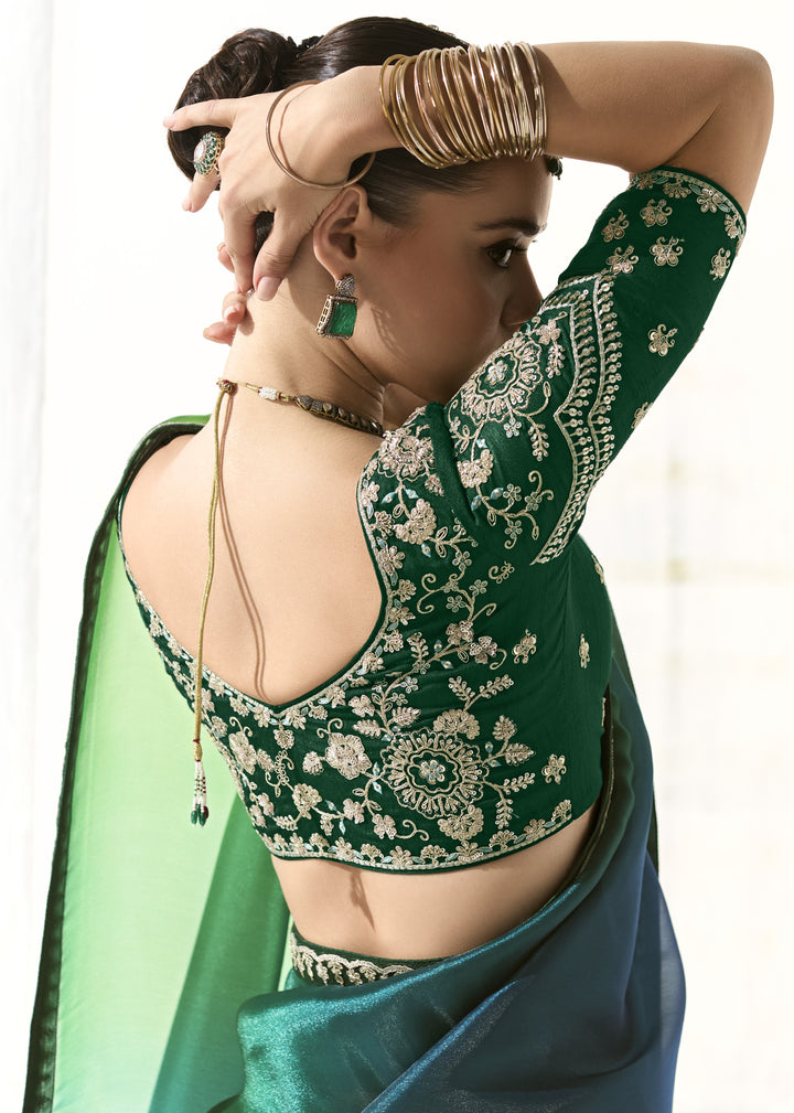 designer indian wear in green