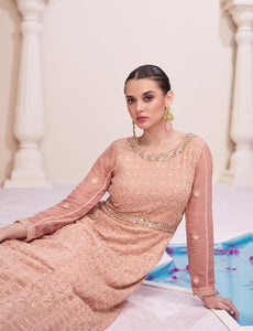 Sangeet Party Wear Indo Western Anarkali Gown