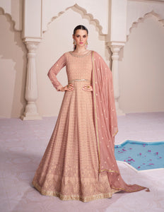 Sangeet Party Wear Indo Western Anarkali Gown