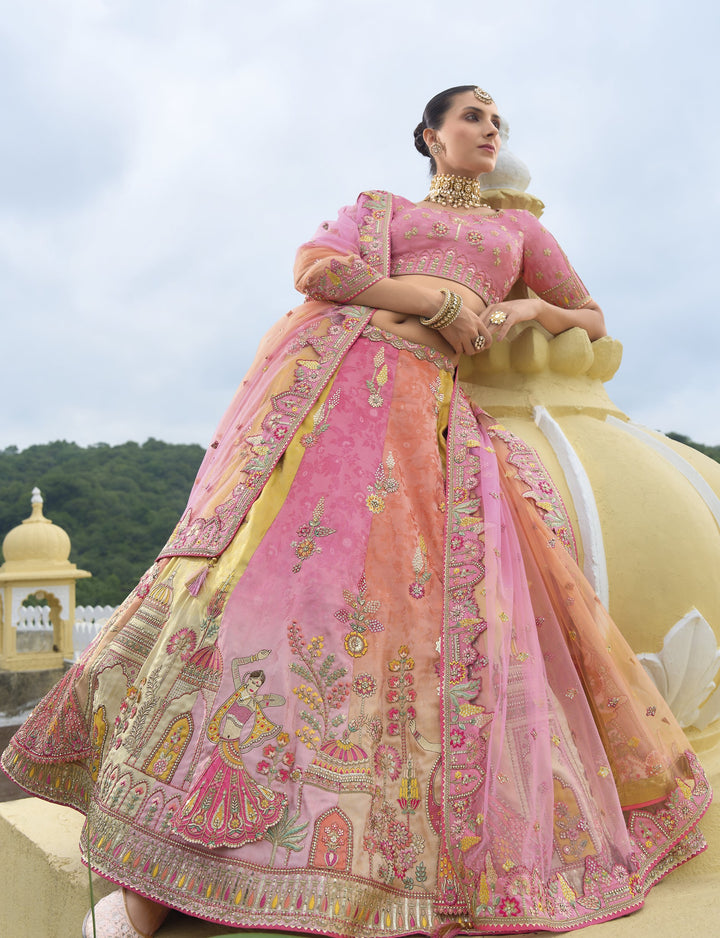 bridal rajasthani wear in colourful hues