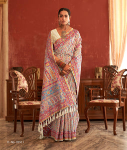 Indian Fashion Thread Embroidered Saree