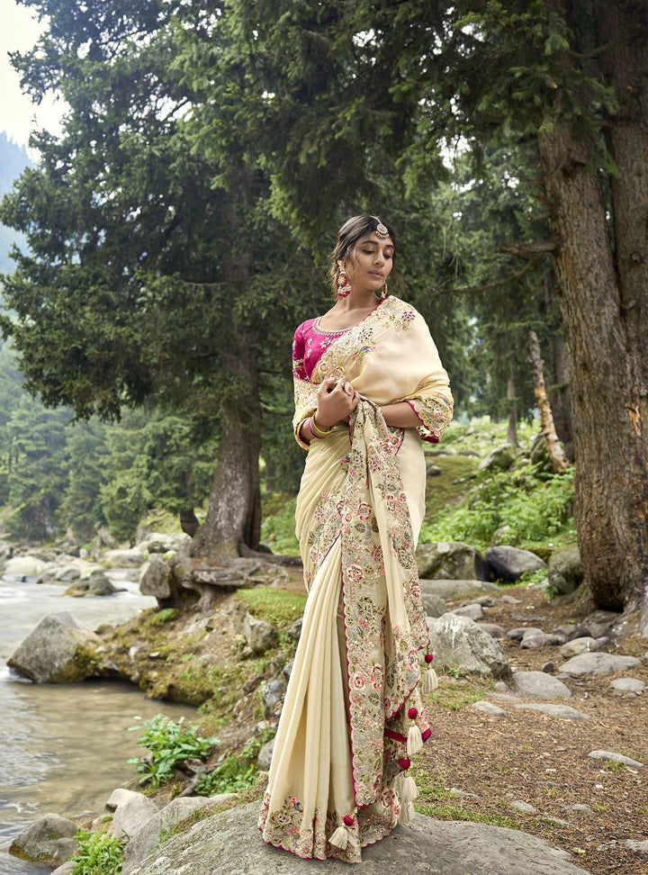 designer party wear engagement special latest sari