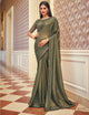 Mehndi Party Wear Georgette Sari