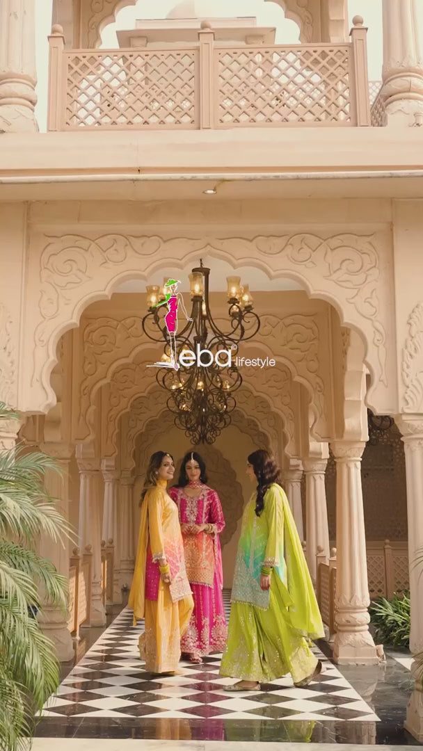 bridal indian palazzo set by eba lifestyle catalogue rangeen