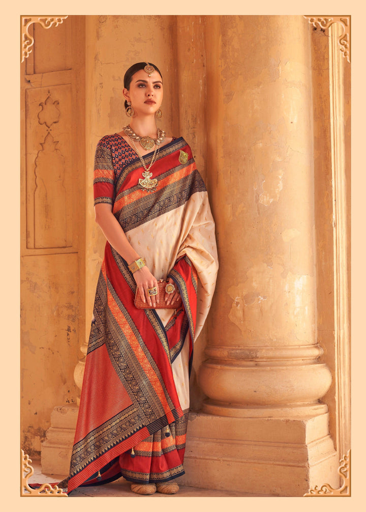 Engagement Wear Kanchipuram Silk Sari - Fashion Nation