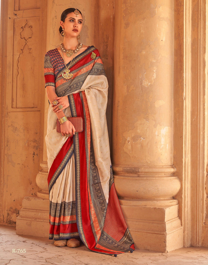 Engagement Wear Kanchipuram Silk Sari - Fashion Nation