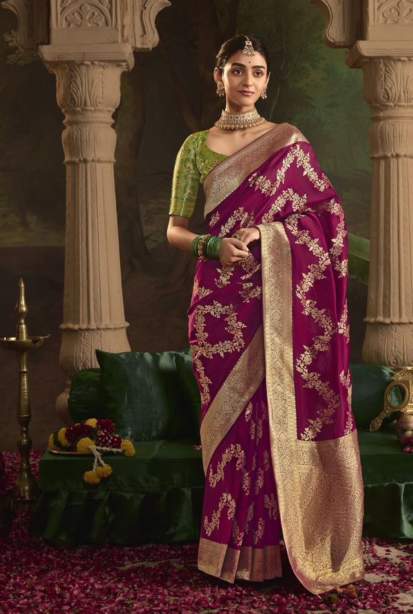 rajasthani sari in silk