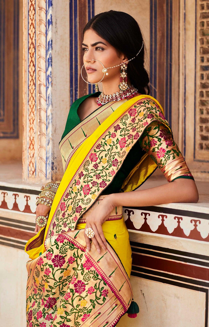 Haldi Special Traditional Festive Saree - Fashion Nation