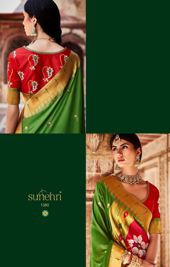 Mehndi Special Traditional Curated Saree - Fashion Nation
