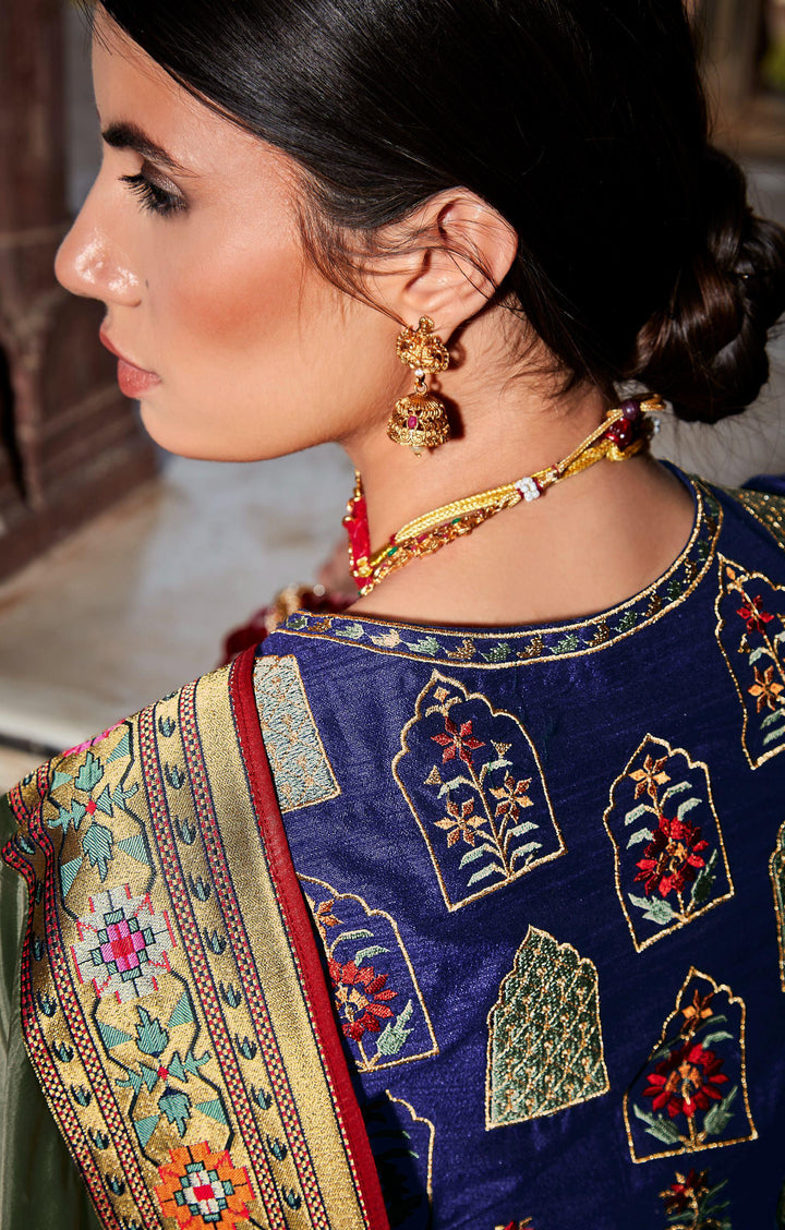 Reception Wear Designer Silk Saree - Fashion Nation