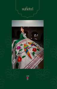 Mehendi Wear Paithani Silk Saree for Online Sales by Fashion Nation