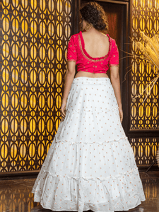 Celebrations Wear Tiered Lehenga Choli for Online Sales by Fashion Nation