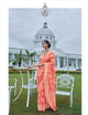 Indian Attire Peach Banarasi Cotton Lucknowi Saree with Blouse - Fashion Nation