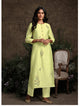 Fresh KS148939 Summery Pista Green Silk Readymade Kurta with Pants - Fashion Nation