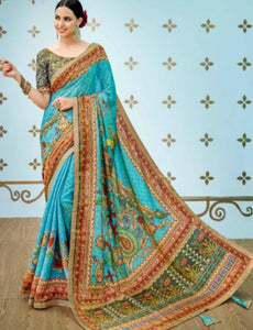 Traditional SS1602 Majestic Multicoloured Benarasi Silk Saree - Fashion Nation