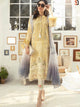 Indo Western A2Z201 Party Wear Cream Multicoloured Lawn Cotton Pakistani Suit with Pants - Fashion Nation
