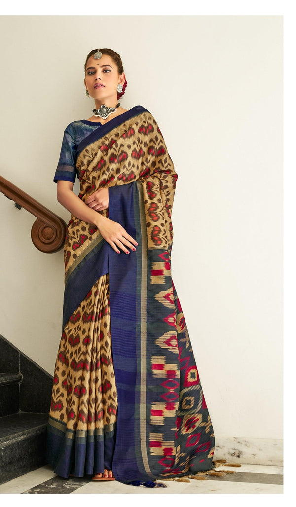 Office Wear Pochampally Silk Saree - Fashion Nation