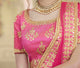 Traditional NAK4088 Designer Nakkashi Light Pink Net Handloom Silk Lehenga Saree - Fashion Nation