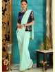 Fashionable RR4101 Party Wear Blue Georgette Silk Saree - Fashion Nation