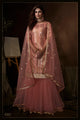 Festival Wear Pink Net Designer Sharara Suit - Fashion Nation