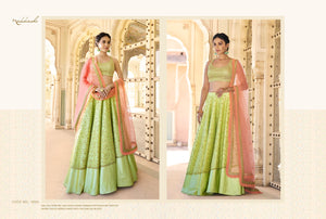 Shaadi Wear Nakkashi Layered Lehenga Choli at Best Prices by Fashion Nation