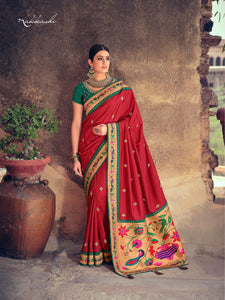 Marriage Functions Wear Paithani Silk Saree by Fashion Nation