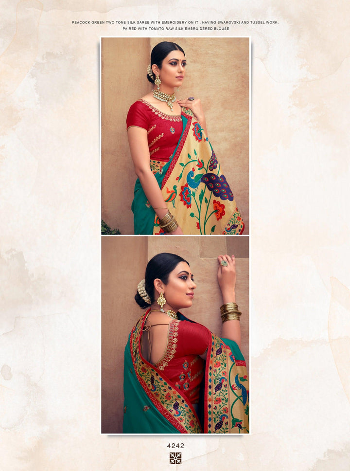 Sangeet Special Paithani Silk Saree - Fashion Nation