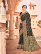 Party Wear Black Weaving Silk Stylish Saree with Blouse by Fashion Nation