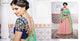 Handpicked NAK5096 Bridal Pink Tussar Silk Blue Benarasi Silk Jacquard Lehenga Choli - Fashion Nation