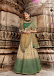 Embroidered Nakkashi NAK5172 Bridal Beige Handloom Silk Lehenga Choli - Fashion Nation