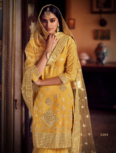 Haldi Function Wear Designer Sharara Suit for Online Sales by Fashion Nation