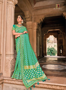 All Occasion Wear Bandhej Patola Silk Saree by Fashion Nation