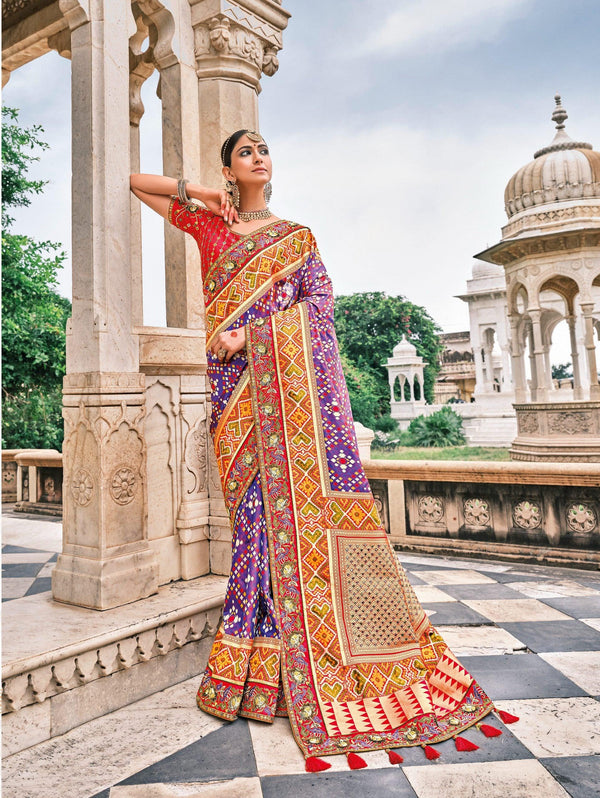 Shaadi Functions Wear Bandhej Patola Silk Saree - Fashion Nation