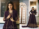 Charming Indo Western 9056B Burgundy Georgette Jacket Style Anarkali Gown - Fashion Nation