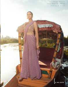 Lilac Sharara Indo Western Suit