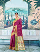 Colourful RK78762 Weaving Violet Green Paithani Silk Saree - Fashion Nation