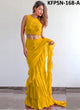 Kriti Sanon KF3632 Bollywood Inspired Blue Georgette Silk Net Ruffle Saree - Fashion Nation