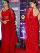 Alia Bhatt KF3737 Bollywood Inspired Red Net Silk Saree - Fashion Nation