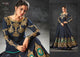 Excellent Indo Western K12062 Blue Raw Silk Anarkali Gown - Fashion Nation