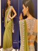 Kriti Sanon SF5537 Bollywood Inspired Green Net Saree - Fashion Nation