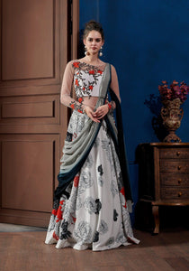 Evening Party Wear Indo Western Designer Gown by Fashion Nation