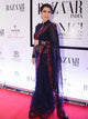 Kajol KH18688 Bollywood Inspired Navy Blue Georgette Silk Saree - Fashion Nation