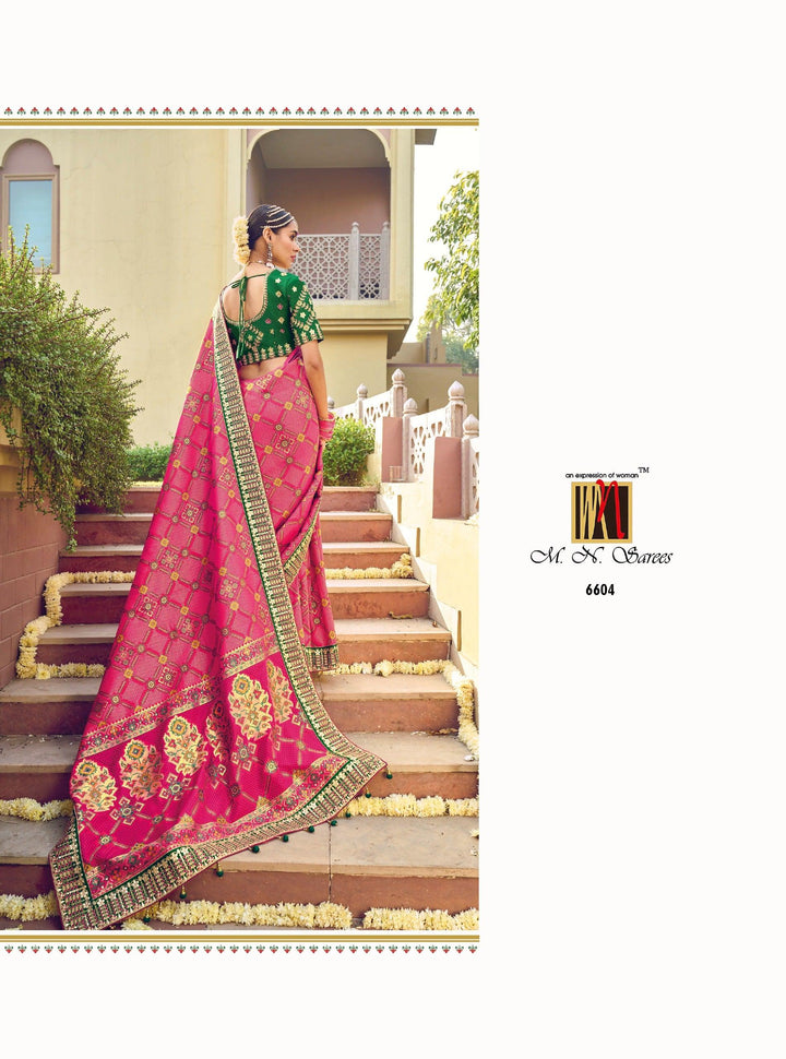 Engagement Special Bandhej Patola Silk Saree - Fashion Nation