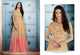 Colourful NAK1043A Designer Shaded Beige Pink Net Silk Floor Length Dress Anarkali - Fashion Nation