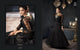 Party Wear Indo Western GLA66003 Black Net Silk Abaya Style Anarkali - Fashion Nation
