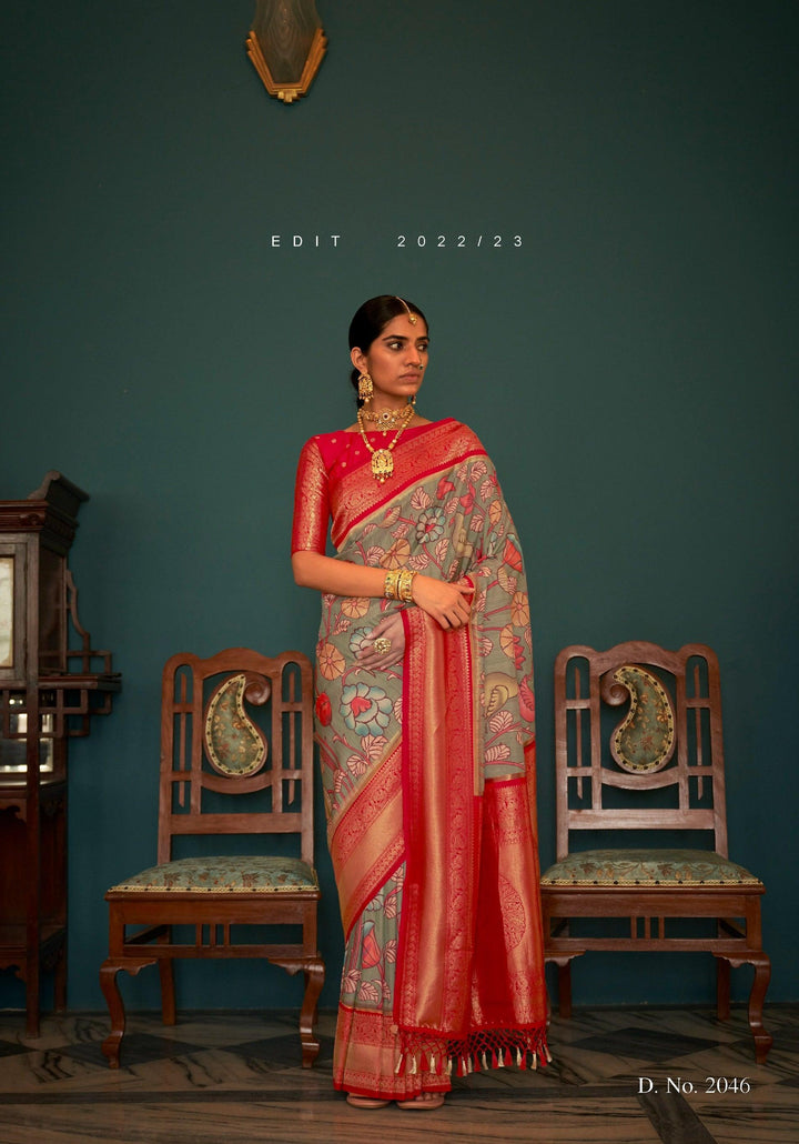 Afternoon Functions Wear Tussar Silk Saree - Fashion Nation
