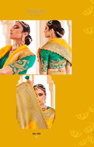 Haldi Function Wear Silk Saree