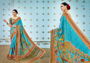 Traditional SS1602 Majestic Multicoloured Benarasi Silk Saree - Fashion Nation